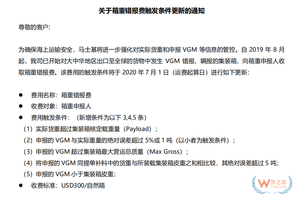 緊急擴散！目前已有企業被嚴罰！即日起，海事處開始抽查集裝箱VGM申報—貨之家